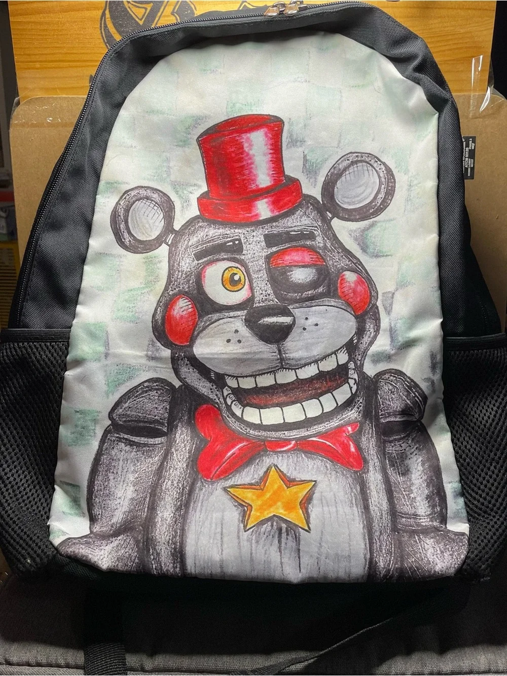 Five Nights at Freddy’s Animatronic Bear Backpack with Red Accents